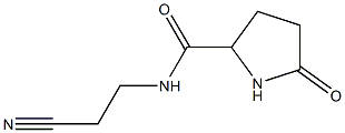 2-Pyrrolidinecarboxamide,N-(2-cyanoethyl)-5-oxo-(9CI) Structure