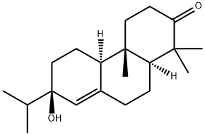 (5β,9β,10α,13R)-13-Hydroxyabiet-8(14)-en-3-one Struktur