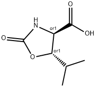 4-Oxazolidinecarboxylicacid,5-(1-methylethyl)-2-oxo-,(4R,5S)-rel-(9CI) Struktur