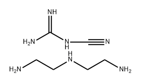 Guanidine, cyano-, polymer with N-(2-aminoethyl)-1,2-ethanediamine Struktur
