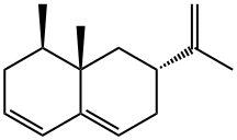(1R)-1,2,6,7,8,8a-Hexahydro-1,8aα-dimethyl-7β-(1-methylethenyl)naphthalene Struktur
