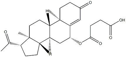 progesterone 6-hemisuccinate Struktur