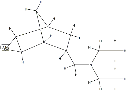 3-Oxatricyclo[3.2.1.02,4]octane-6-methanamine,N,N-diethyl-,(1-alpha-,2-bta-,4-bta-,5-alpha-,6-alpha-)-(9CI) Struktur
