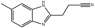 1H-Benzimidazole-2-propanenitrile,5-methyl-(9CI) Struktur