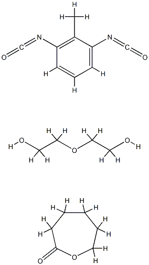 2-Oxepanone, polymer with 1,3-diisocyanatomethylbenzene and 2,2'-oxybis[ethanol] 结构式