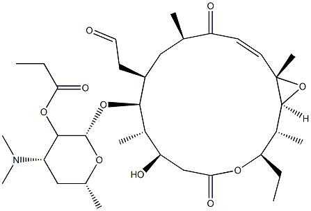 ロサミシンプロピオナート 化学構造式