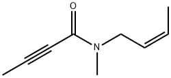 2-Butynamide,N-(2Z)-2-butenyl-N-methyl-(9CI) Structure