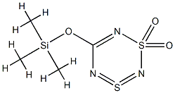 5-(Trimethylsilyl)oxy-1,3,2,4,6-dithiatriazine-3-SIV1,1-dioxide Struktur