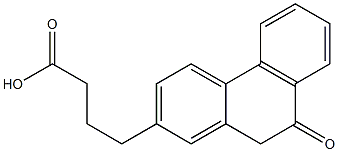 9,10-DIHYDRO-GAMMA-OXO-2-PHENANTHRENE-BUTYRIC ACID) Struktur