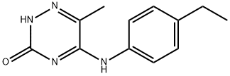 1,2,4-Triazin-3(2H)-one,5-[(4-ethylphenyl)amino]-6-methyl-(9CI) Structure