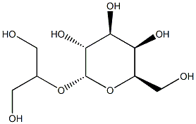 2-(α-D-ガラクトピラノシルオキシ)-2-(ヒドロキシメチル)エタノール 化学構造式