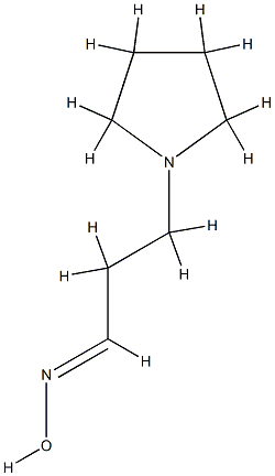 1-Pyrrolidinepropanal,oxime,[C(E)]-(9CI) Structure