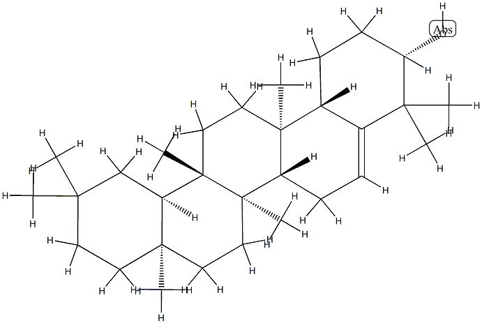 Glutina-5-ene-3β-ol Structure