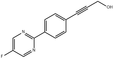 2-Propyn-1-ol,3-(5-fluoro-2-pyrimidinyl)-(9CI) Structure