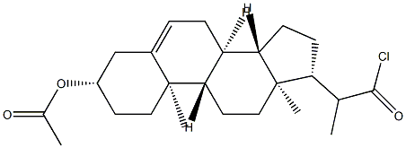 3β-(Acetyloxy)pregn-5-ene-20-carbonyl chloride Structure