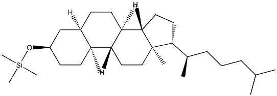 3α-Trimethylsilyloxy-5β-cholestane Structure