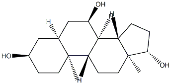 5β-Androstane-3α,7α,17β-triol 结构式