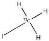 碘甲烷-13C,D1 结构式
