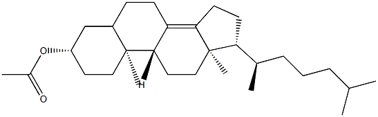 Cholest-8(14)-en-3β-ol acetate Struktur