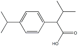 Benzeneacetic acid, -alpha-,4-bis(1-methylethyl)- (9CI) Structure