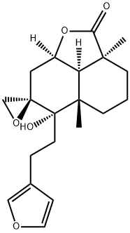 (8R)-19-Oxo-6β,19:8,17:15,16-triepoxylabda-13(16),14-diene-9-ol Structure