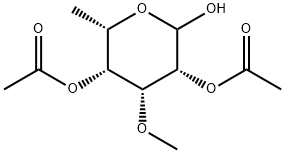 6-Deoxy-3-O-methyl-L-talopyranose 2,4-diacetate Struktur