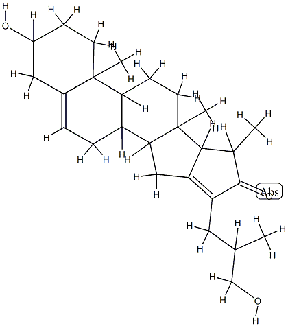 3β,26-Dihydroxy-16,23-cyclocholesta-5,16(23)-dien-22-one Structure