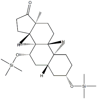 3β,7β-Bis[(trimethylsilyl)oxy]-5α-androstan-17-one Structure