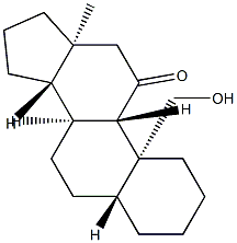 19-Hydroxy-5α-androstan-11-one Struktur