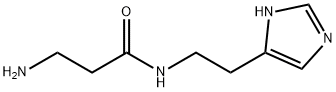 3-アミノ-N-[2-(1H-イミダゾール-4-イル)エチル]プロピオンアミド 化学構造式