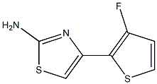 2-Thiazolamine,4-(3-fluoro-2-thienyl)-(9CI) Structure