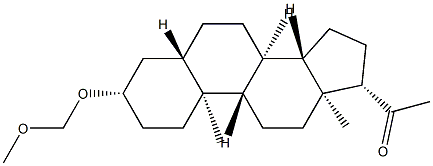 3β-(Methoxymethoxy)-5α-pregnan-20-one Structure