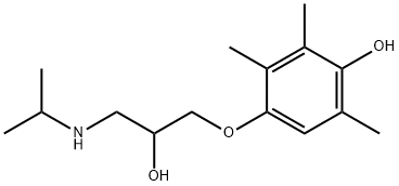 デアセチルメチプラノロール 化学構造式