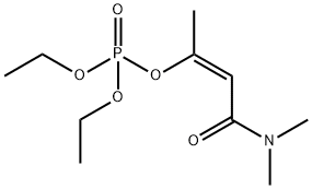 Phosphoric acid diethyl=2-(dimethylcarbamoyl)-1-methylvinyl ester Structure
