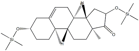 3β,16-Bis(trimethylsiloxy)androst-5-en-17-one Structure