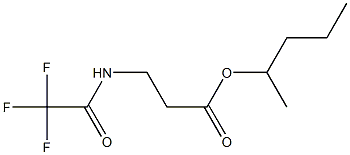 N-(トリフルオロアセチル)-β-アラニン1-メチルブチル 化学構造式