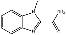 1-メチル-2-ベンゾイミダゾールカルボキサミド 化学構造式