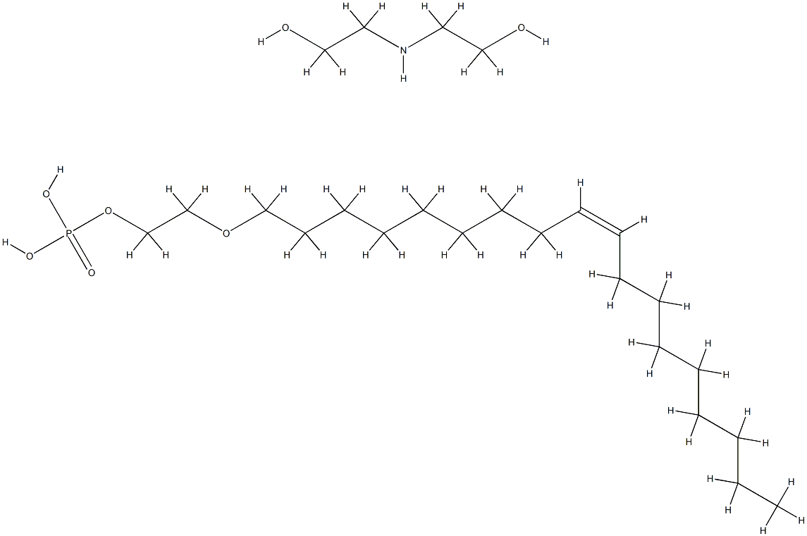 油醇聚醚-3 磷酸酯DEA盐, 58855-63-3, 结构式
