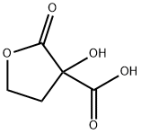 3-Furancarboxylicacid,tetrahydro-3-hydroxy-2-oxo-(9CI) Structure