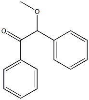 rac-(R*)-2-メトキシ-1,2-ジフェニルエタノン 化学構造式