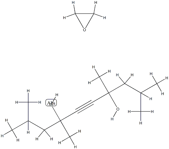 5-Decyne-4,7-diol, 2,4,7,9-tetramethyl-, polymer with oxirane 结构式