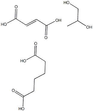 Hexanedioic acid, polymer with (2E)-2-butenedioic acid and 1,2-propanediol Structure