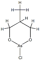 2-Chloro-5-methyl-1,3,2-dioxarsenane 结构式