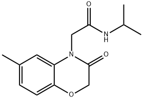 4H-1,4-Benzoxazine-4-acetamide,2,3-dihydro-6-methyl-N-(1-methylethyl)-3-oxo-(9CI) Structure