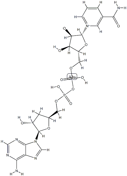 3'-deoxynicotinamide adenine dinucleotide Struktur
