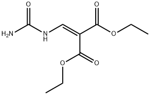 (ウレイドメチレン)マロン酸ジエチル 化学構造式