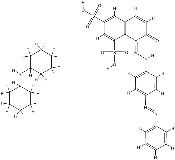 7-ヒドロキシ-8-[[4-(フェニルアゾ)フェニル]アゾ]-1,3-ナフタレンジスルホン酸/N-シクロヘキシルシクロヘキサンアミン