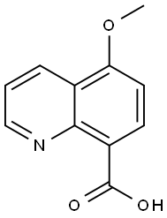 8-Quinolinecarboxylicacid,5-methoxy-(9CI) 结构式