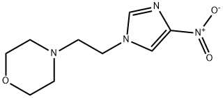4-(2-(4-NITRO-1H-IMIDAZOL-1-YL)ETHYL)MORPHOLINE, 6497-78-5, 结构式