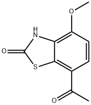 2(3H)-Benzothiazolone,7-acetyl-4-methoxy-(9CI) Structure